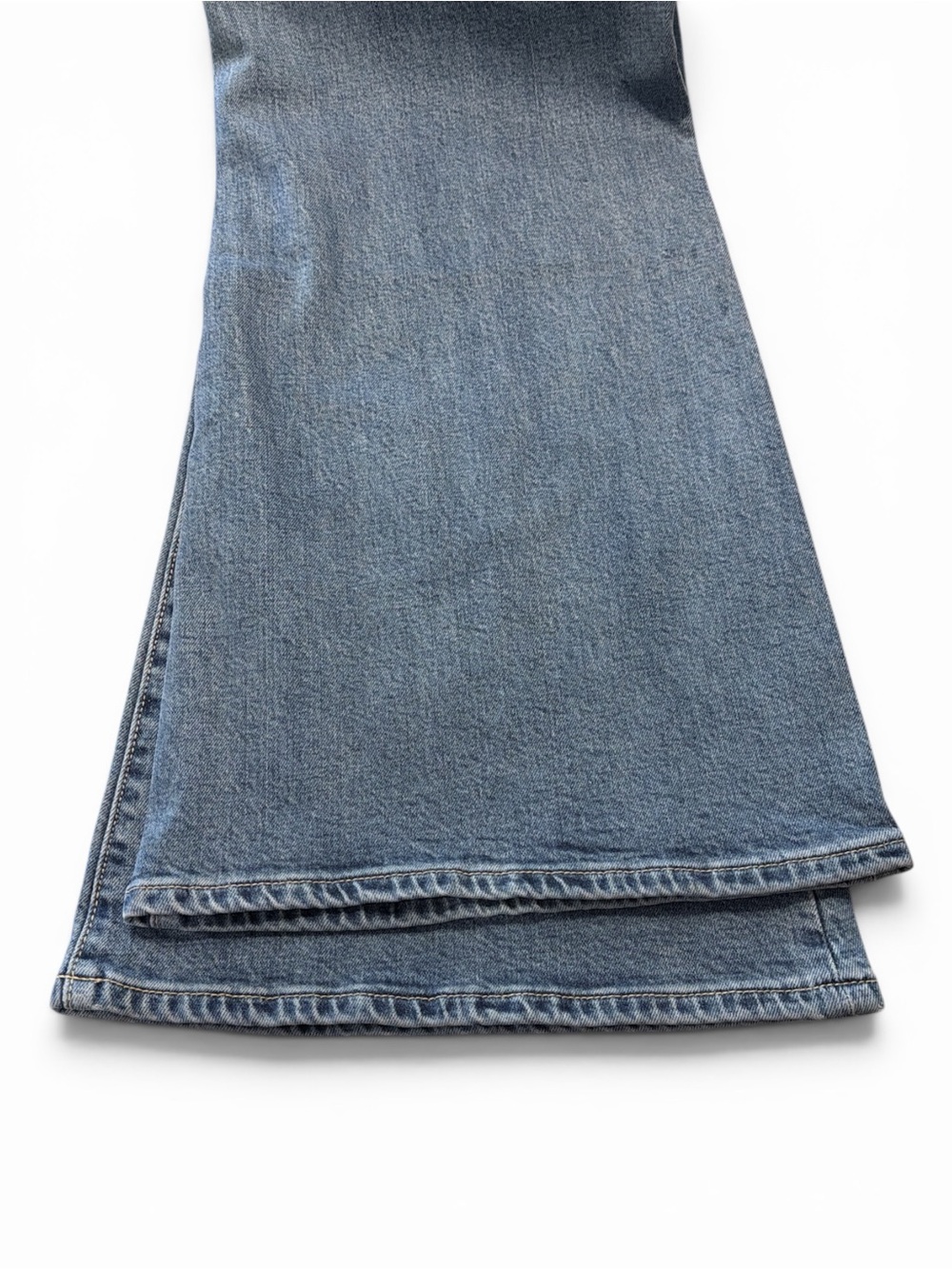 Petra Flare Jeans Size 9/28 Blue Medium Wash Full Length Fading Throughout NWT - Picture 8 of 14